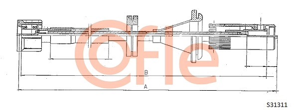 Тросик спидометра COFLE S31311