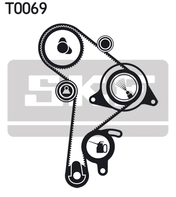 Комплект ремня грм SKF VKMA 01011
