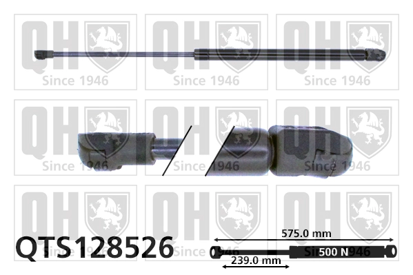 Газовая пружина крышка багажник QUINTON HAZELL QTS128526