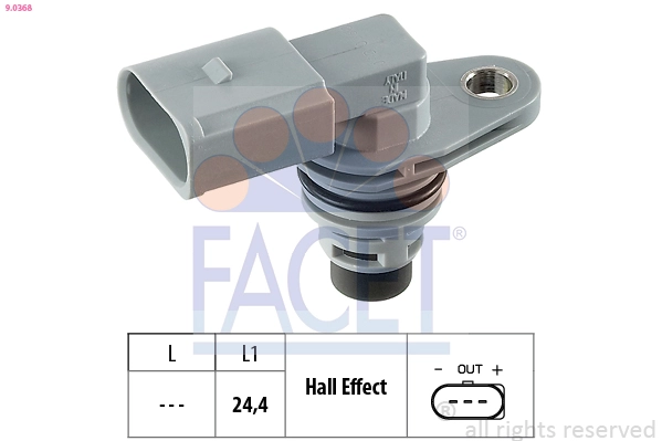Датчик частота вращения made in italy - oe equivalent FACET 9.0368