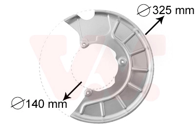 Отражатель диск тормозного механизма VAN WEZEL 7622371