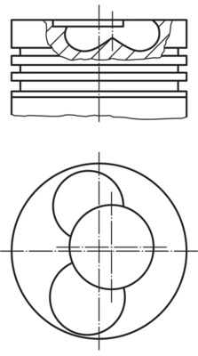 Поршень MAHLE/KNECHT 030 54 01