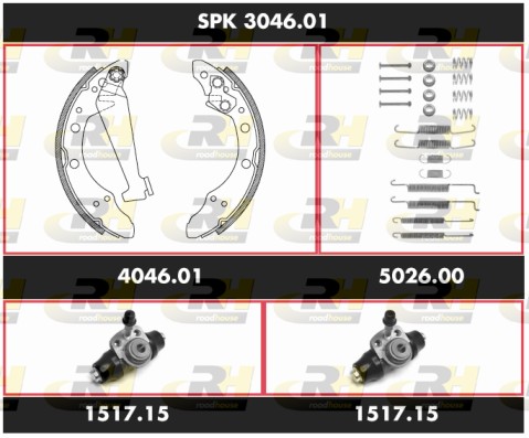 Комплект тормозов барабанный тормозной механизм super precision kit ROADHOUSE SPK 3046.01