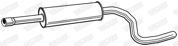 Средний глушитель выхлопных газов WALKER PRODUCTS 23167