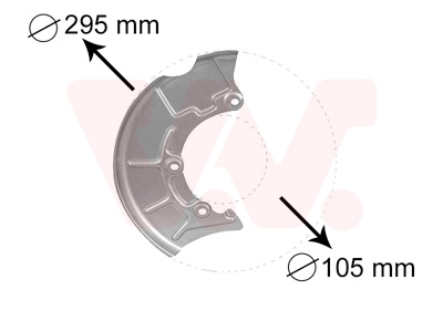 Отражатель диск тормозного механизма VAN WEZEL 5888372