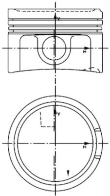 Поршень KOLBENSCHMIDT 40434620