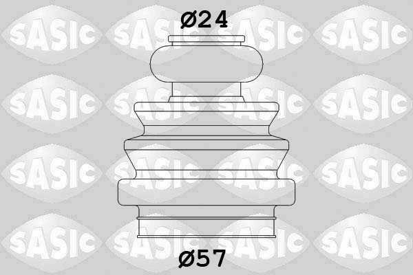 Комплект пыльника приводной вал SASIC 1906039