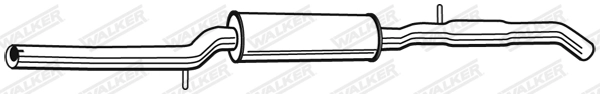 Средний глушитель выхлопных газов WALKER PRODUCTS 22591