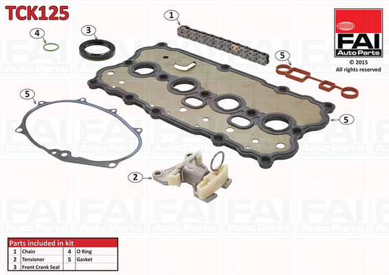 Комплект цели привода распредвала FAI AUTOPARTS TCK125