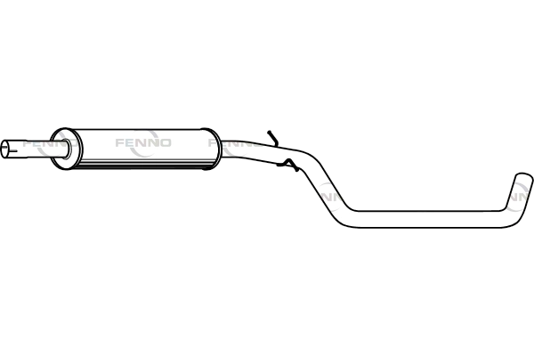 Средний глушитель выхлопных газов FENNO P1274