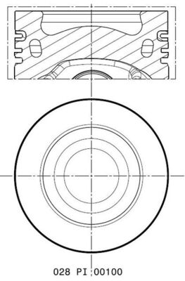 Поршень MAHLE/KNECHT 028 PI 00100 001