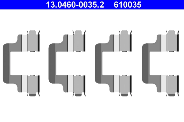 Комплектующие колодки дискового тормоза ATE 13.0460-0035.2