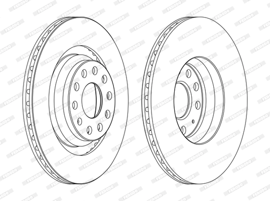 Тормозной диск premier coat+ disc FERODO DDF1503C