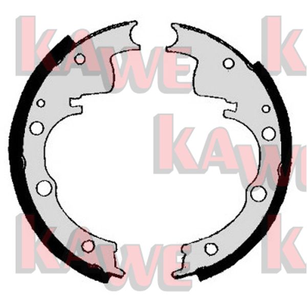Комплект тормозных колодок KAWE 00250B