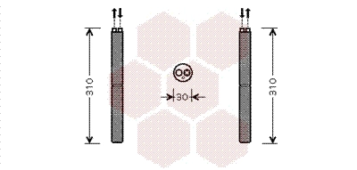Осушитель кондиционер VAN WEZEL 0100D098
