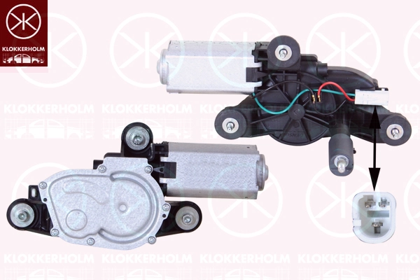 Двигатель стеклоочистителя KLOKKERHOLM 01097170