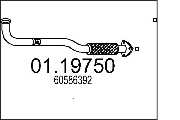 Труба выхлопного газа MTS 01.19750