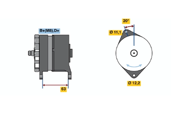 Генератор BOSCH 0 120 469 860