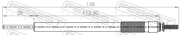 Свеча накаливания FEBEST 01642-002