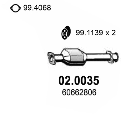 Катализатор ASSO 02.0035