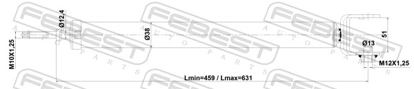 Амортизатор FEBEST 02110-008R