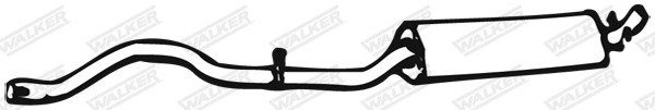 Средний глушитель выхлопных газов WALKER PRODUCTS 02177
