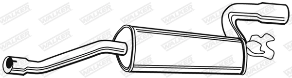 Глушитель выхлопных газов конечный WALKER PRODUCTS 02183