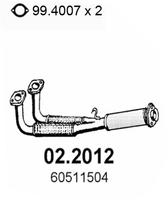 Предглушитель выхлопных газов ASSO 02.2012