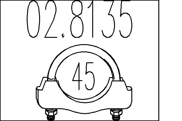 Соединительные элементы система выпуска MTS 02.8135