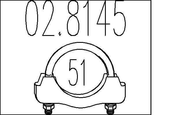 Соединительные элементы система выпуска MTS 02.8145