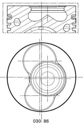 Поршень MAHLE/KNECHT 030 86 02