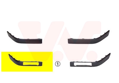 Облицовка бампер equipart VAN WEZEL 0322584