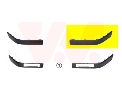 Облицовка бампер equipart VAN WEZEL 0322585