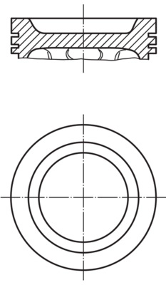Поршень MAHLE/KNECHT 034 57 01