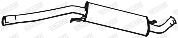 Средний глушитель выхлопных газов WALKER PRODUCTS 04299