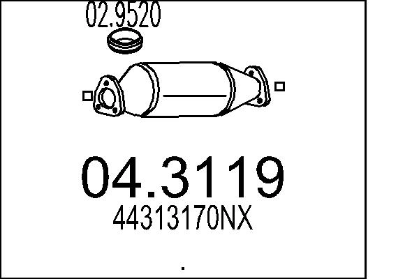 Катализатор MTS 04.3119