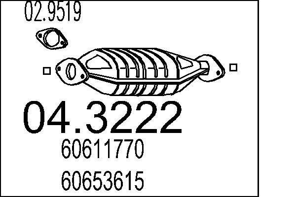 Катализатор MTS 04.3222