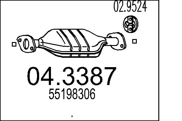 Катализатор MTS 04.3387