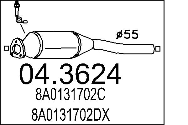 Катализатор MTS 04.3624