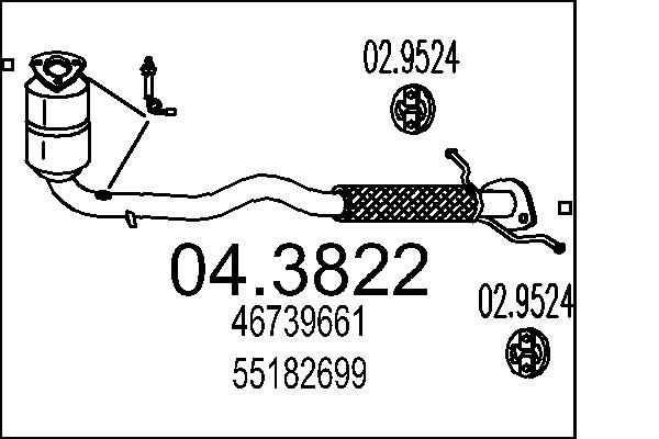 Катализатор MTS 04.3822