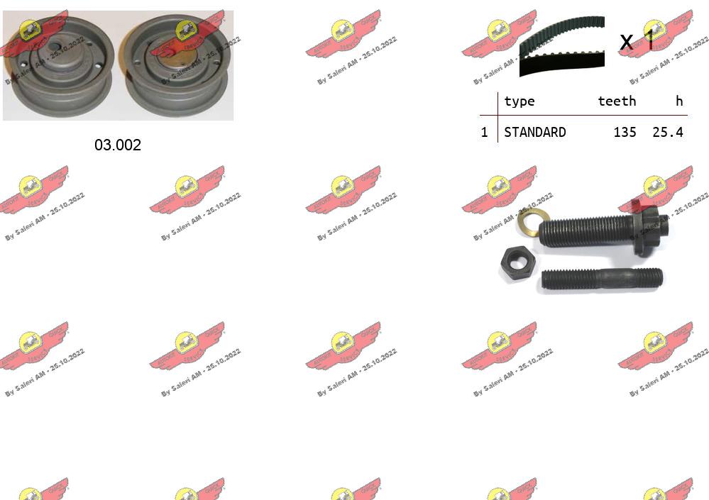 Комплект ремня грм AUTOKIT 04.5065