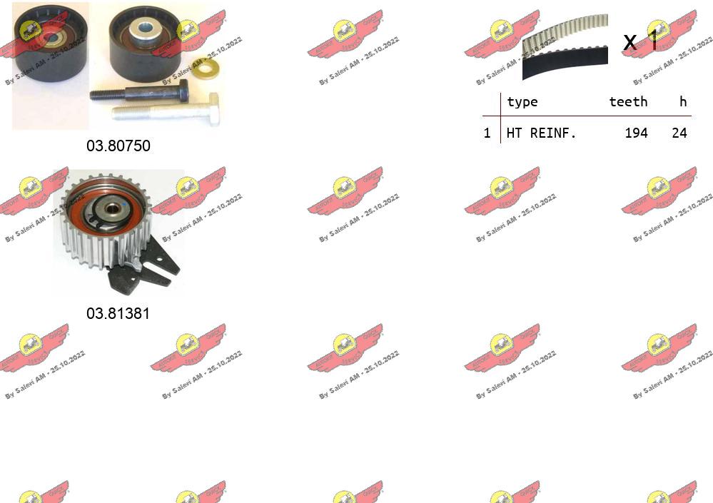 Комплект ремня грм AUTOKIT 04.5283