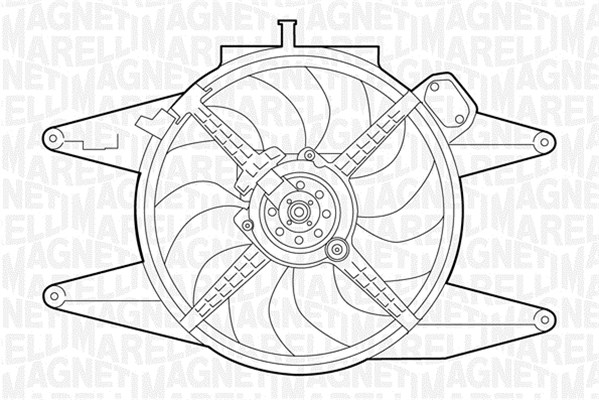 Вентилятор охлаждение двигателя MAGNETI MARELLI 069422041010