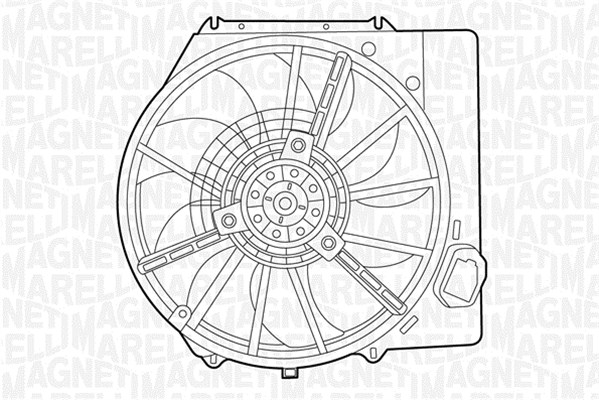 Вентилятор охлаждение двигателя MAGNETI MARELLI 069422437010