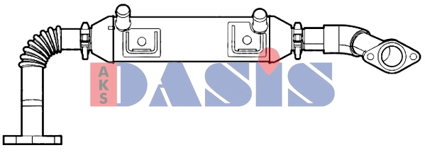 Радиатор рециркуляция ог AKS DASIS 080122N