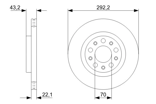 Тормозной диск BOSCH 0 986 479 327
