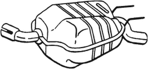 Глушитель выхлопных газов конечный BOSAL 100-353
