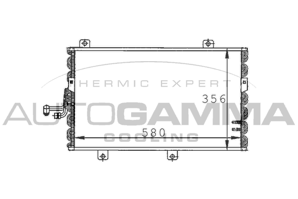 Конденсатор кондиционер AUTOGAMMA 101560