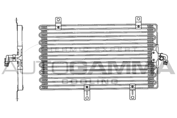Конденсатор кондиционер AUTOGAMMA 102568