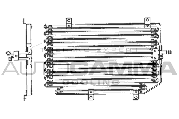 Конденсатор кондиционер AUTOGAMMA 102594